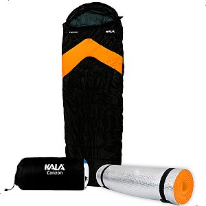 Kit Saco Dormir Canyon Acampamento Trilha Isolante Térmico Kala