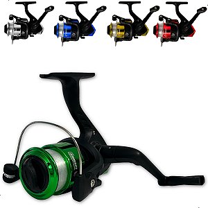 Molinete Pesca 1 Rolamento Direito Esquerdo Com Linha Sm200 Summer