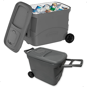 Caixa Termica Tropical S Plus C/ Rodas Cooler 50lts Soprano
