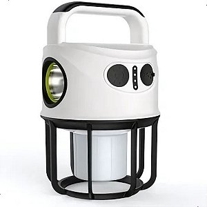 Lampião Lanterna Para Acampamento Barraca Led Forte Recarregável USB