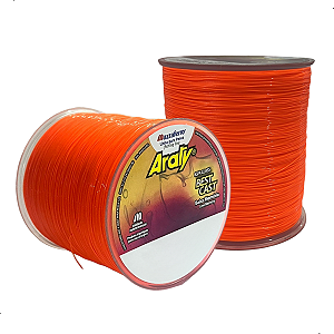 Linha Monofilamento Araty Best Cast Baixa Memória Laranja Flourescente