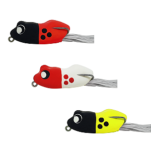 Kit 03pçs Isca Frog Matadeira Monster Z 60 Sapinho Para Traíra