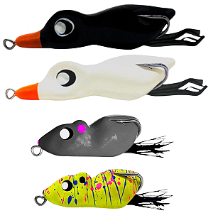 Kit 4 Iscas Frog Matadeira Pesca Sapinho Traíra Tucunaré