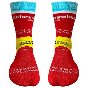 Meia Esportiva Divertida Cano Medio Paracetaloka