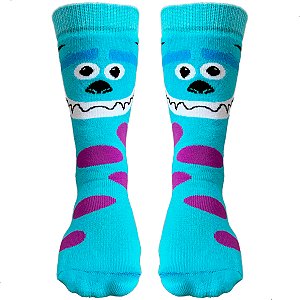 Meia Esportiva Divertida Cano Medio Sulley Sullivan