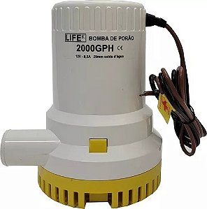 Bomba De Porão Submersível 2000gph 12v 7.560 Lts Hora Lifek