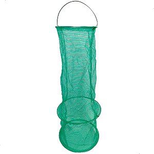 Viveiro Sambura Funil N°02 Covo Pesca Nylon 72cm Reforçado