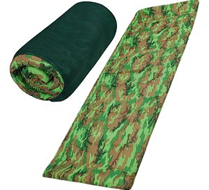 Colchonete Camuflado Mor Camping Solteiro Dobravel Trilha