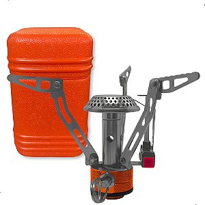 Mini Fogareiro Portátil Automatico Camping Guepardo