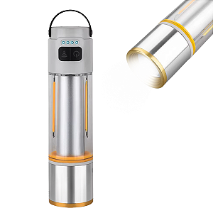 Lanterna Tática e Power Bank Magnética