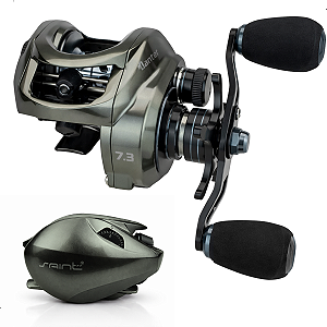 Carretilha Lancer G2 Saint Grafite 7 Rol 7.3:1 Drag 5kg Freio Magnético