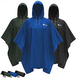 Capa de Chuva Poncho Compacto Ntk Resistente Impermeável com Capuz