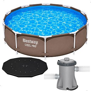Kit Piscina Completo Bestway Estrutural Bomba Lona 4678l