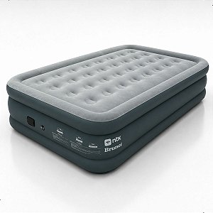 Cama Inflavel Bomba Integrada USB Portatil Camping Ntk Brunei
