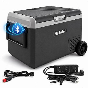 Geladeira Portatil D50 50L PRO DARK 12/24V 110/220V Elber