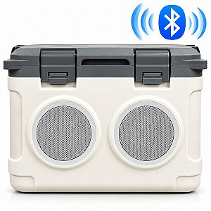 Caixa Termica Cooler 21l Bluetooth Portatil Branca Soprano