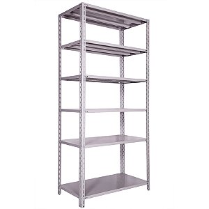 Estante De Aço 58x91x198 Com 6 Prateleiras 90KG Por Bandeja