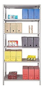 Estante De Aço 40x91x198 Com 6 Prateleiras