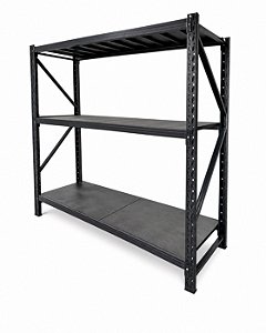 Mini Porta pallet slim 200x183x60 ate 200kg Por Nivel c/ Plano metalico