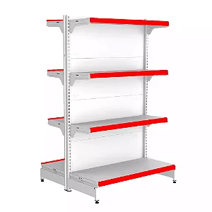 Gondola Centro 137 ALTURA FIT Inicial Branco 8 Bandeja