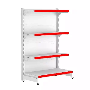 Gondola Ponta 137 FIT Branco 4 Bandeja