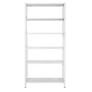 Estante de Aço Branca 30cm com 06 Prateleiras
