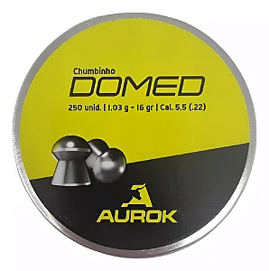 Chumbinho Aurok Domed 5.5mm C/ 250 Unidades