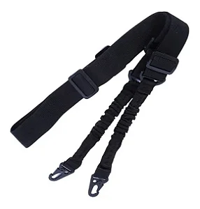 Bandoleira 2 Pontas Sling Tática Conector Em Metal
