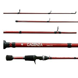 Vara Para Carretilha Cadenza Carbono C601 10-20Lb 1,80m Vermelha Albatroz