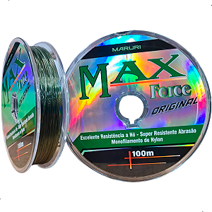 Linha Monofilamento Max Force 0,31mm 21lbs  X 100m - Maruri