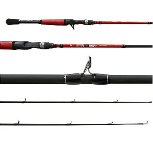 Vara Para Carretilha Strategy Carbono C601 6-12Lb 1,83m Vermelha Albatroz