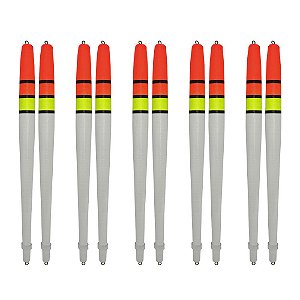 Bóia Pena Palito de Madeira T 19cm 10pçs