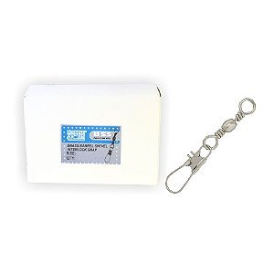 Girador Com Snap BSS Nickel N°1 Cx.100pçs Marine Sports