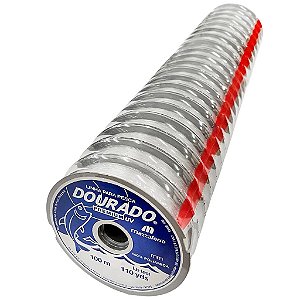 20pçs Linha Monofilamento Dourado Premium 0,25mm 7,9lbs 100m - Mazzaferro