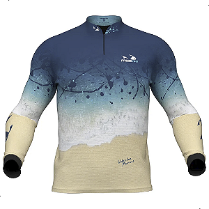 Camisa de Pesca Com Proteção UV Uderlan Moraes Presa Viva