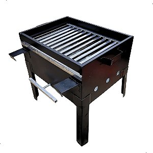 Churrasqueira Barco Metal Com Grelha Inox 2em1 Camping