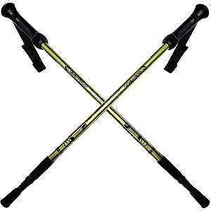 Kit 2 Bastão Trekking Guepardo Alumínio Ajustável Antishock