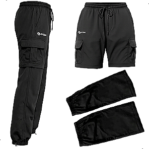 Calça Adapt Preta Vira Bermuda - MTDA