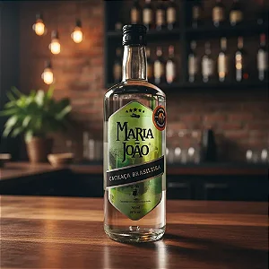 Cachaça Maria João Prata Branca Pura 700ml Alambique