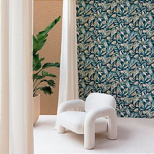 Papel de Parede Belize - Folhas e Flores - BZ3104 - Vinílico