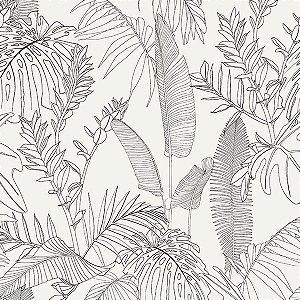 Papel de Parede Icon - Folhas e Flores - A69301 - Vinílico