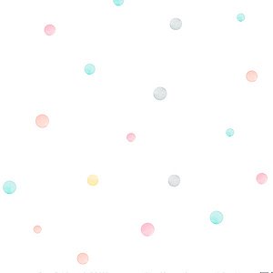 Papel de Parede Doce Bebê 2 - Poa - DB802 - Vinílico