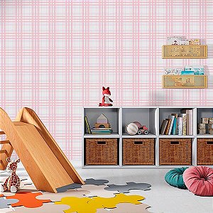 Papel de Parede Sonhos - Xadrez - 4240 - Vinílico