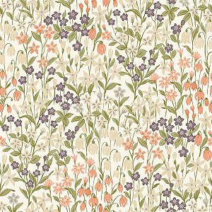 Papel de Parede Ciara - Folhas e Flores - a64101 - Vinílico