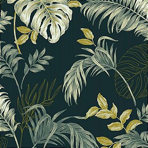Papel de Parede Ciara - Folhas e Flores - a64303 - Vinílico