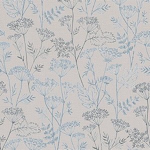 Papel de Parede Kylie - Folhas e Flores - 34321 - TNT - Vinílico