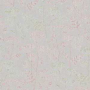 Papel de Parede Kylie - Folhas e Flores - 34322 - TNT - Vinílico