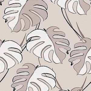 Papel de Parede Kylie - Folhas e Flores - 81606 - TNT - Vinílico