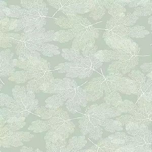 Papel de Parede Flow - Folhas e Flores - A8040904 - TNT - Vinílico