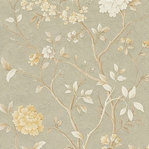 Papel de Parede Gioia 2 - Folhas e Flores - 44831 - Vinílico
